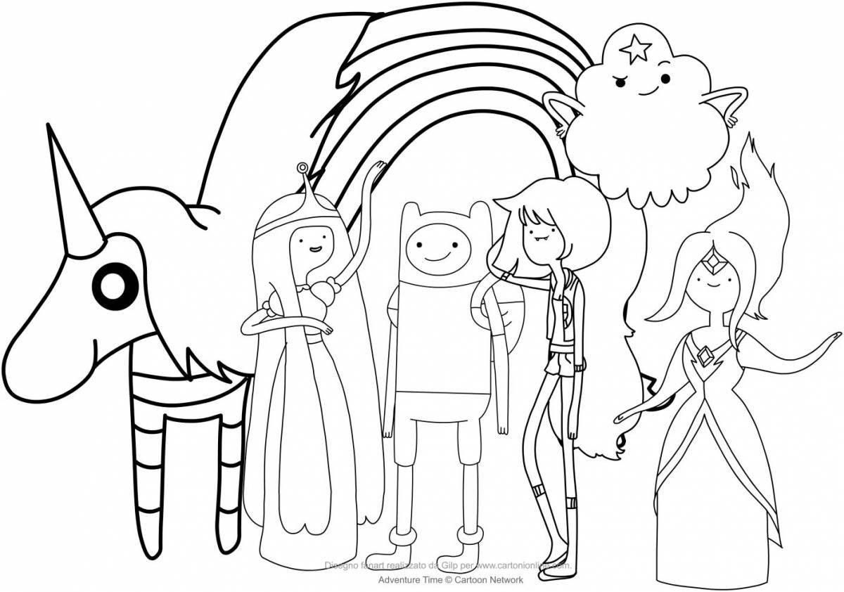 Fin and jake's colorful adventure time