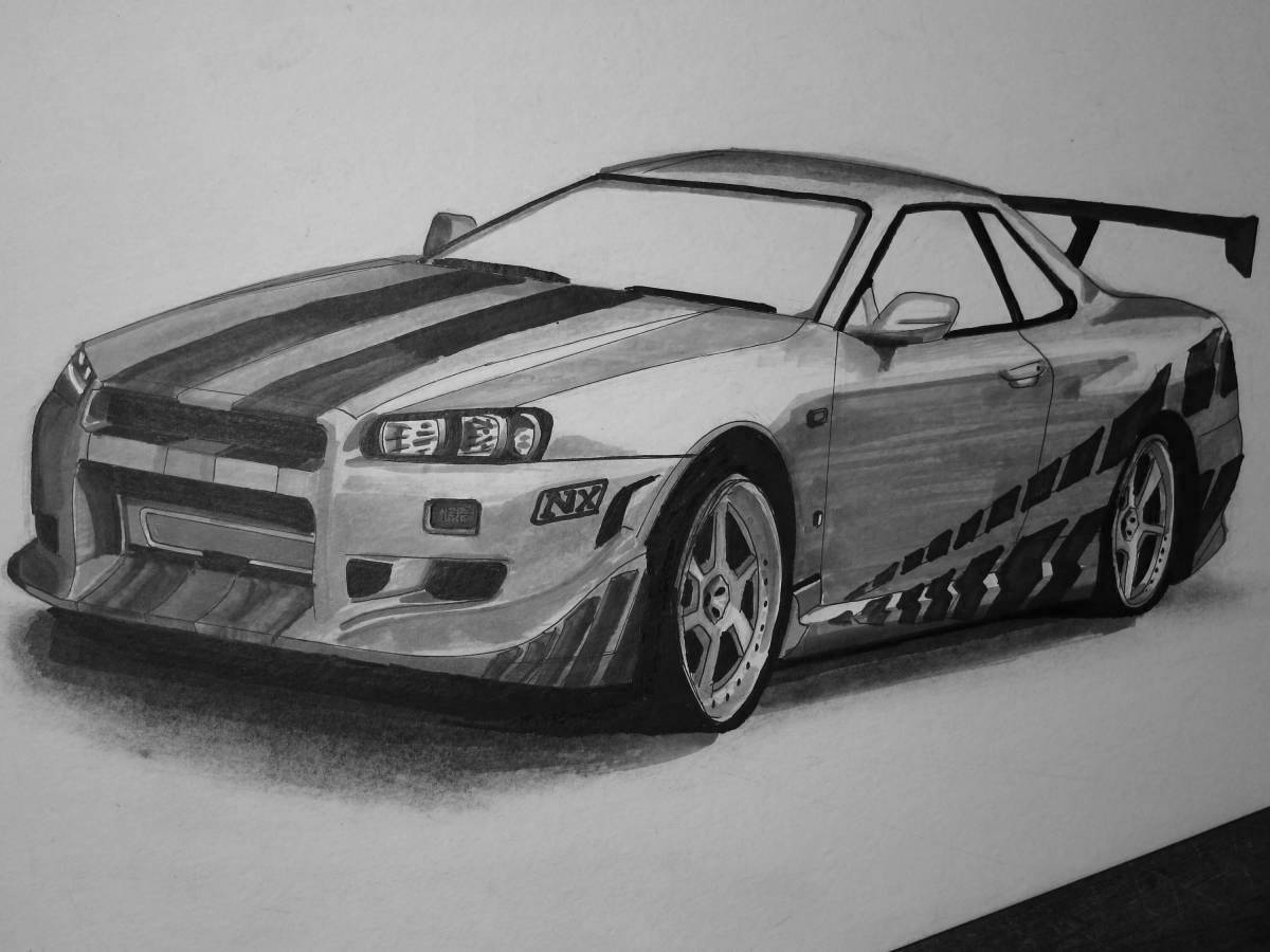 Shining nissan skyline from fast and furious 2