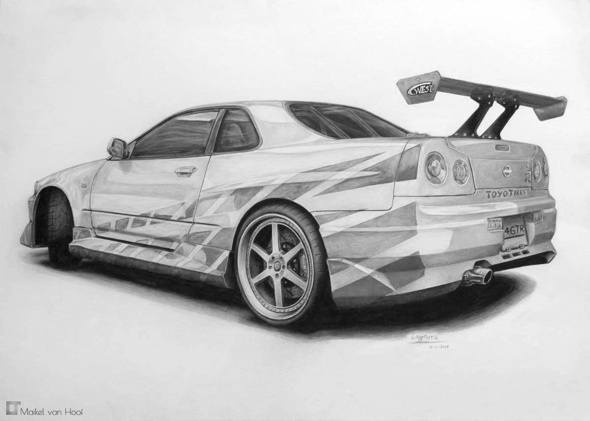 Impressive nissan skyline from fast and furious 2