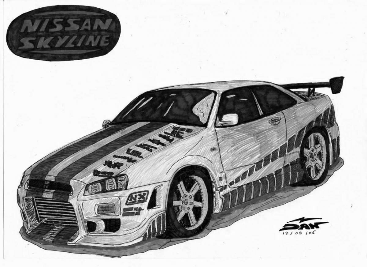 Photo Grand Nissan Skyline from Fast & Furious 2