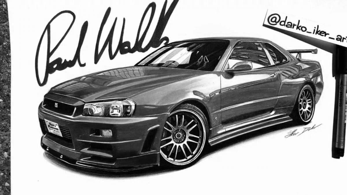 Brilliant nissan skyline from fast and furious 2