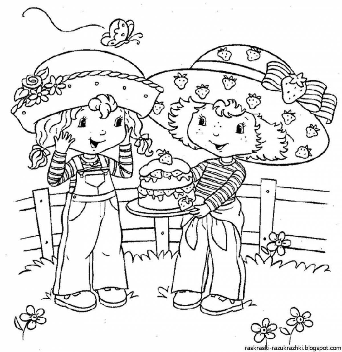 Glorious friendship coloring page