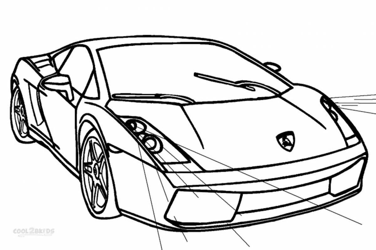 Awesome lamborghini cars coloring pages for boys