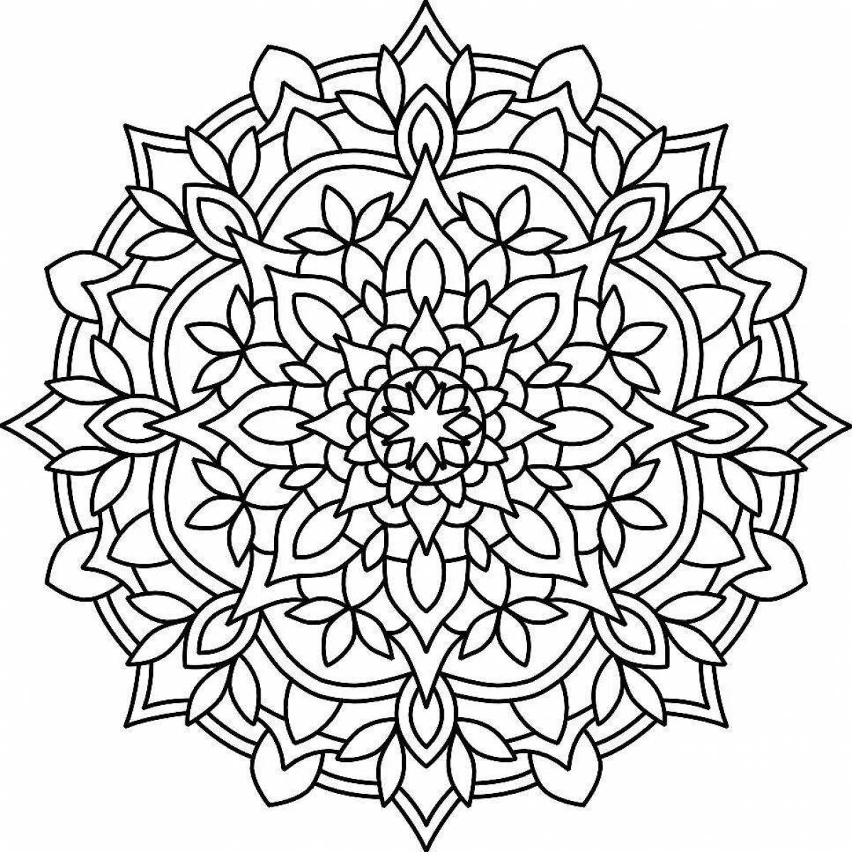 Exquisite good quality mandala coloring book