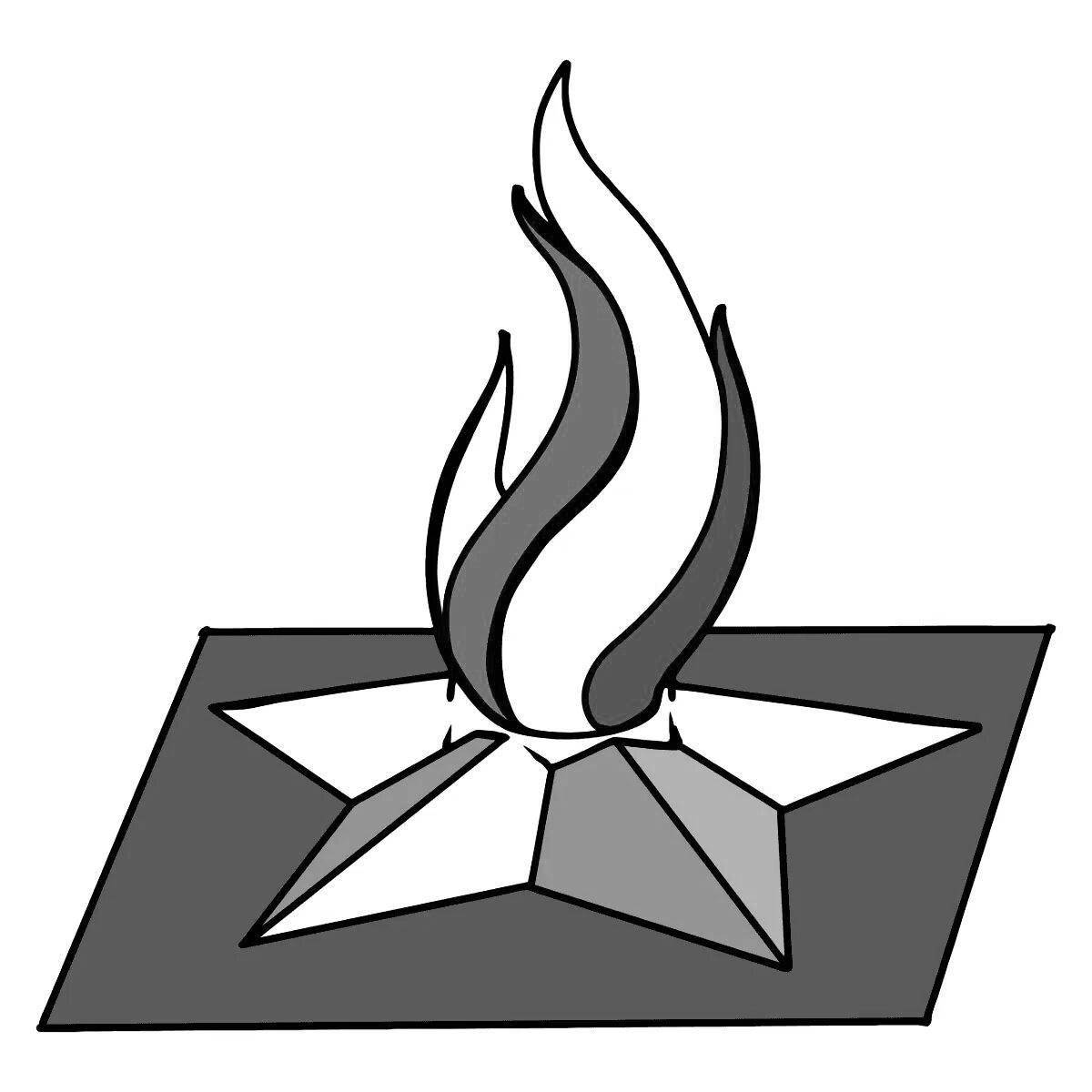 May 9 bright eternal flame coloring page
