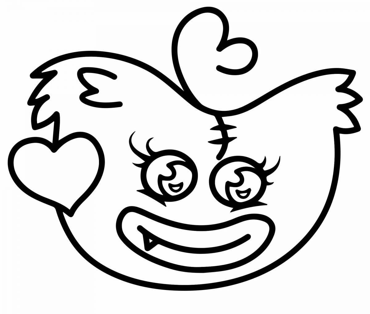 Huggy waggie live coloring page