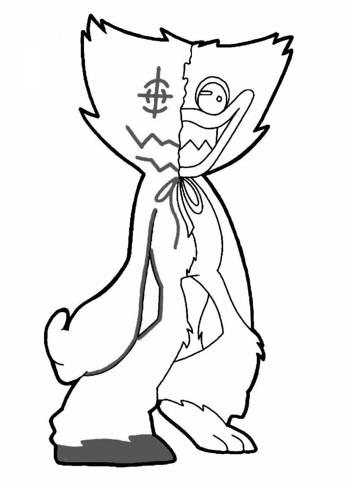 Luminous haggy waggie coloring page