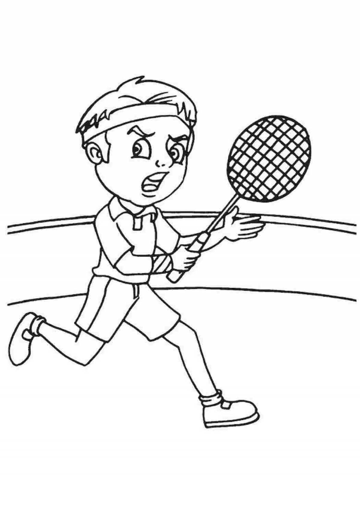 Dynamic coloring of athletes of different sports for children