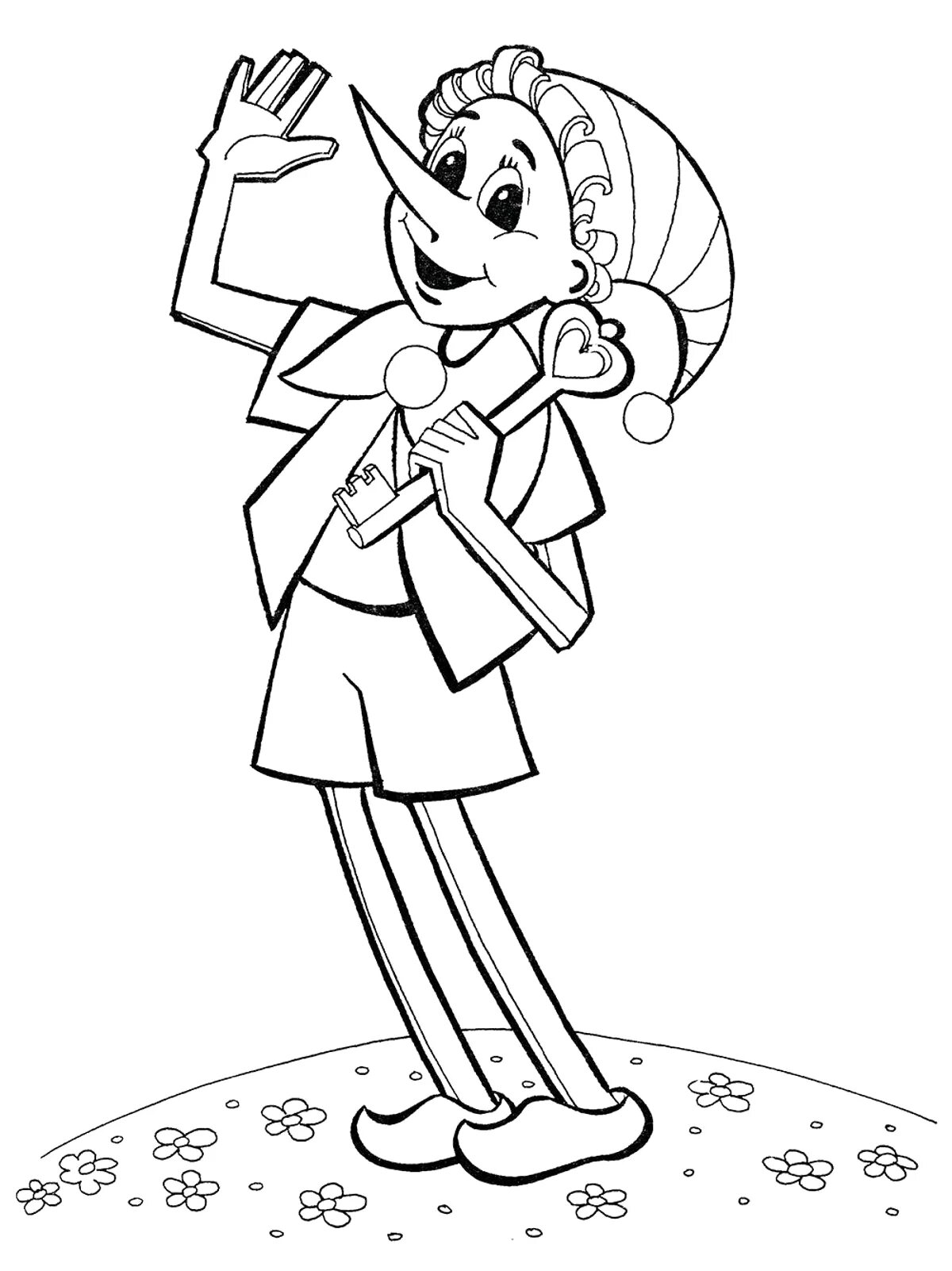 Flawless Pinocchio coloring page