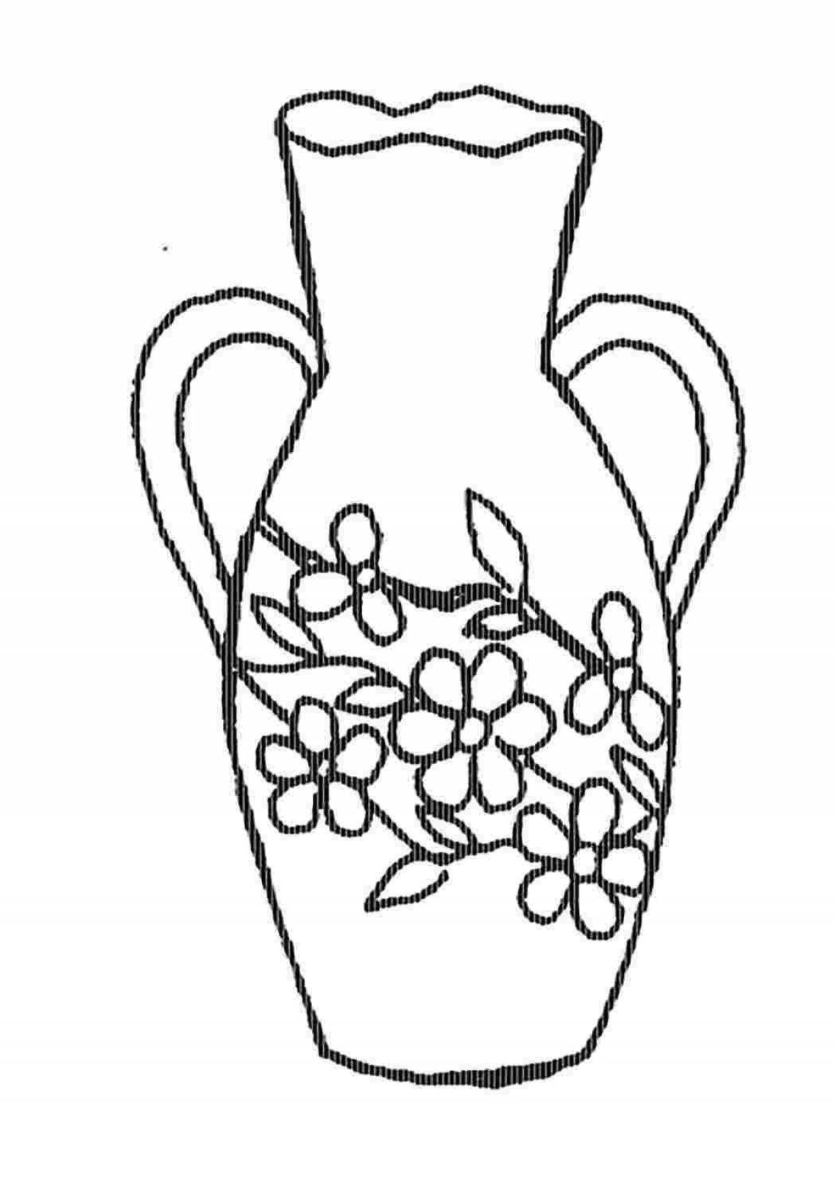 Coloring jar for kindergarten