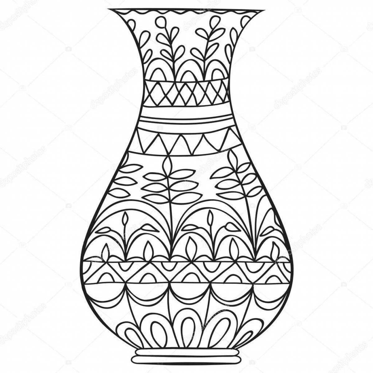 Coloring jar for kindergarten