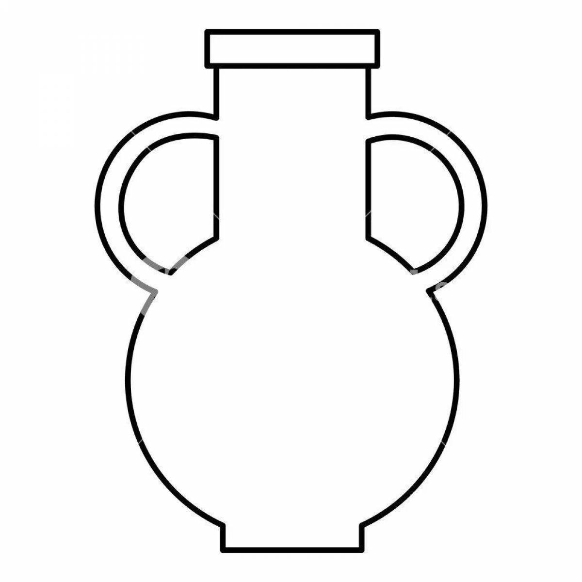 Fun jar coloring for kindergarten