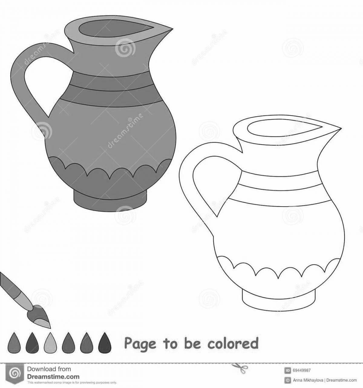 Kindergarten jar fun drawing page