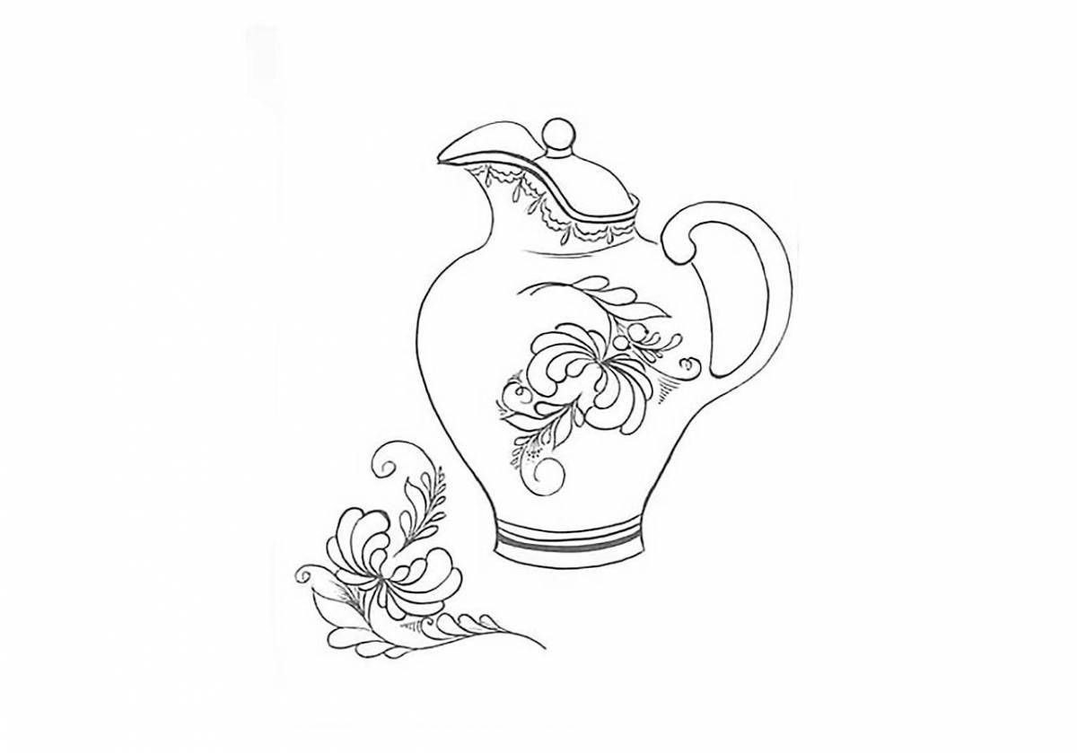 Coloring jar for kindergarten