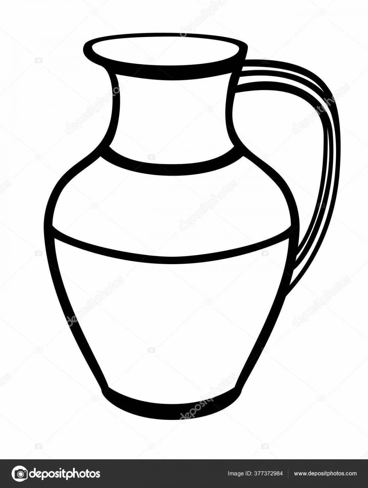 Jar for painting in kindergarten #8