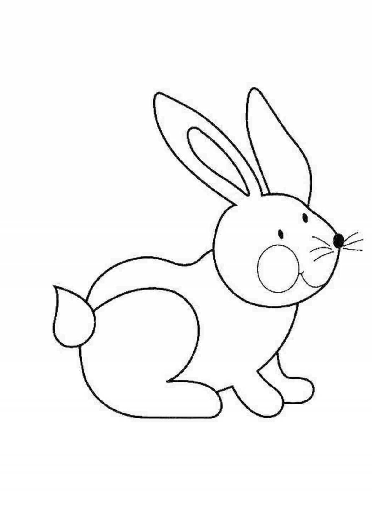 Coloring book happy carrot for bunny 2 junior group