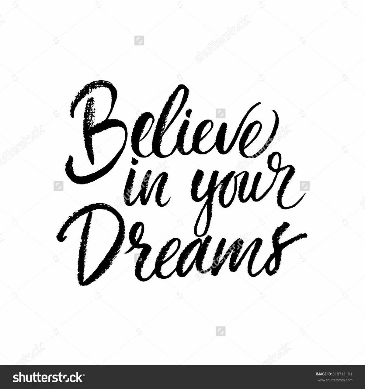 Coloring playful follow your dream song minus band