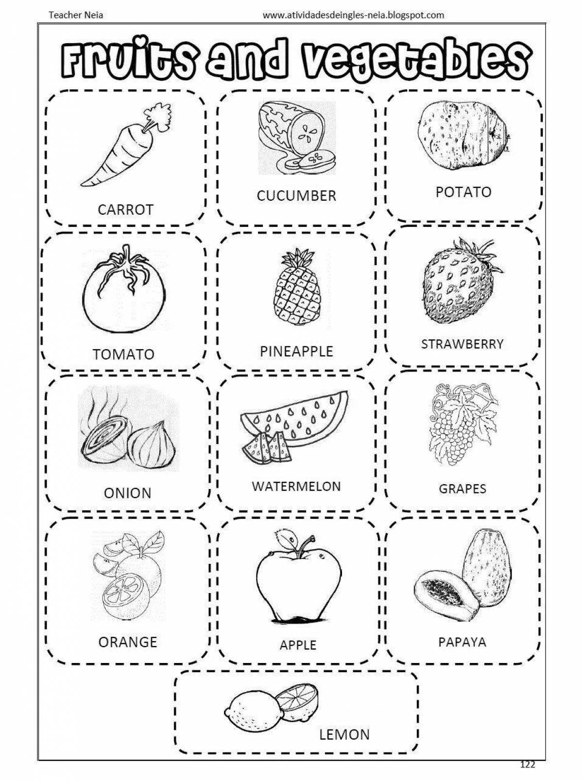 Английский карточки задания. Овощи на английском языке для детей задания. Fruits and Vegetables for Kids задания. Fruits and Vegetables задания для детей. Фрукты английский для детей обвести.