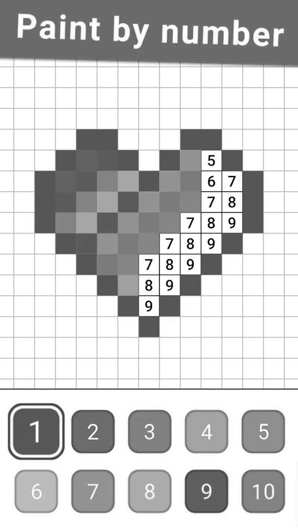 Яркая игра-раскраска по клеточкам и числам