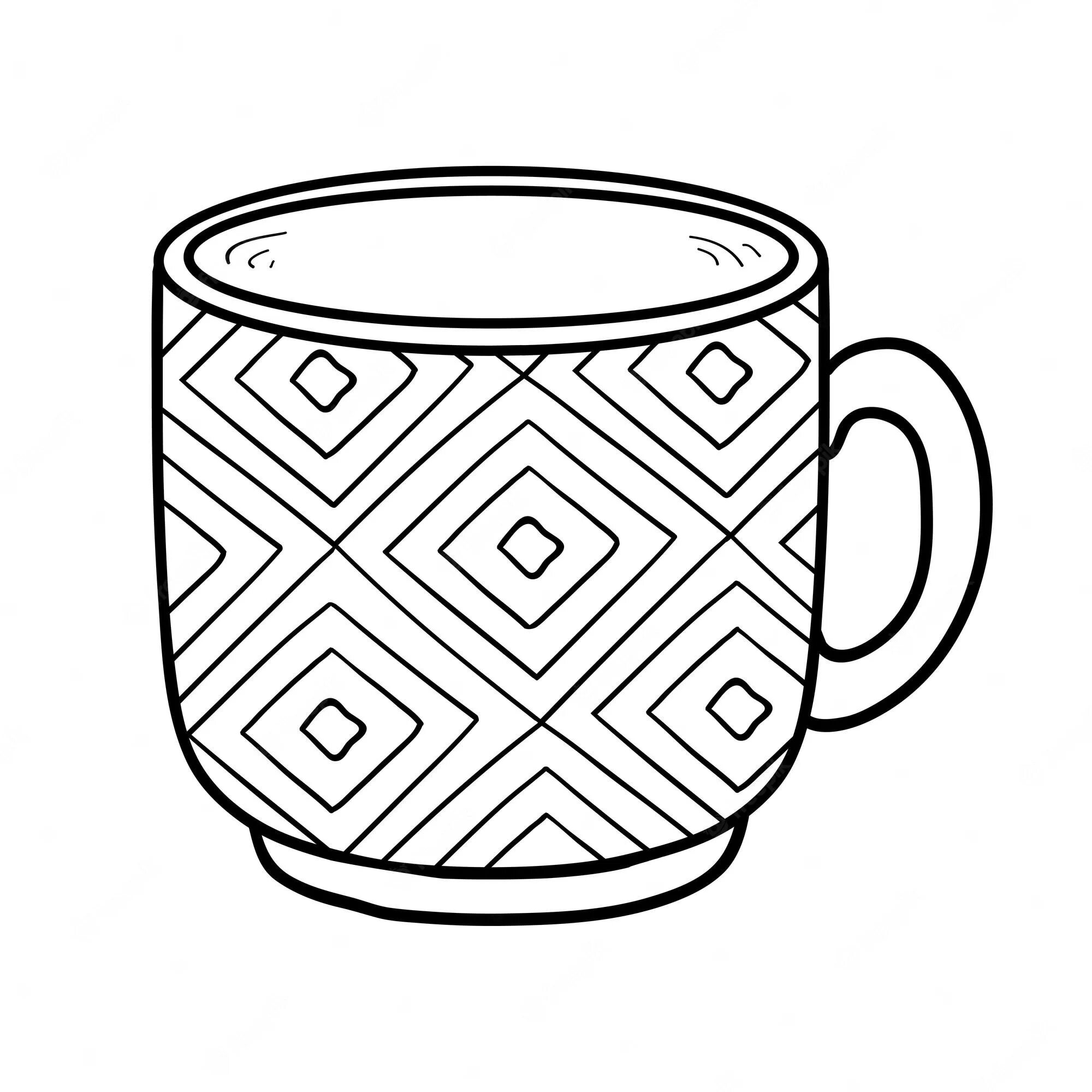 Whimsical coloring cup for kids