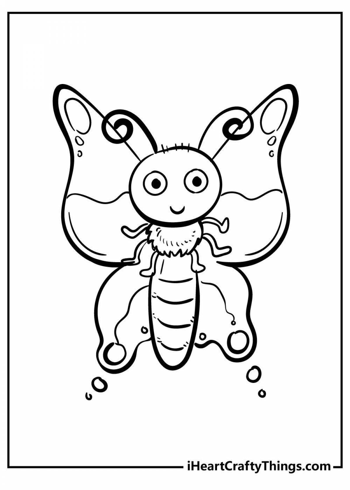 Extraordinary beetle coloring book for children 3-4 years old