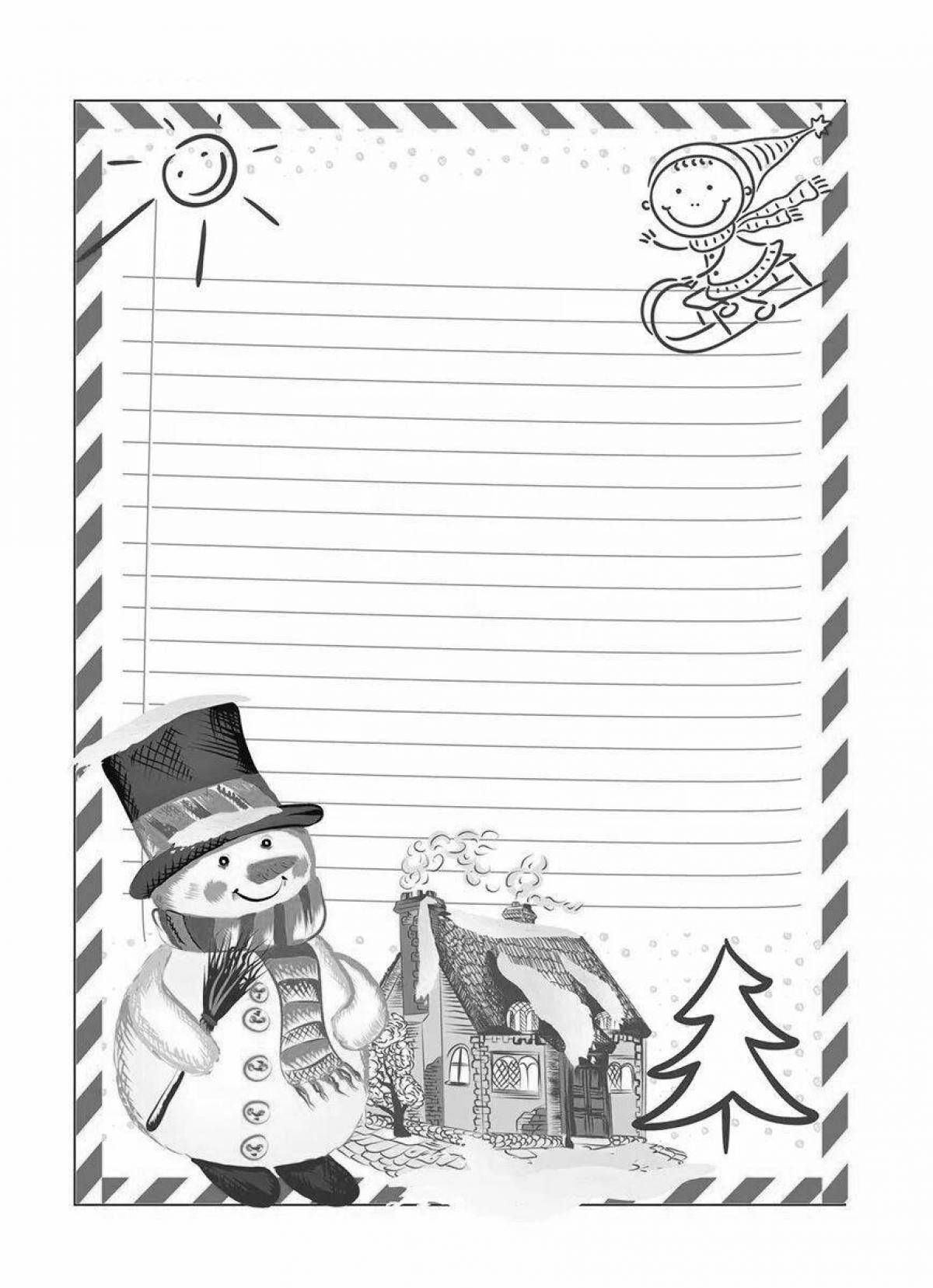 Gorgeous envelope for Santa's letter