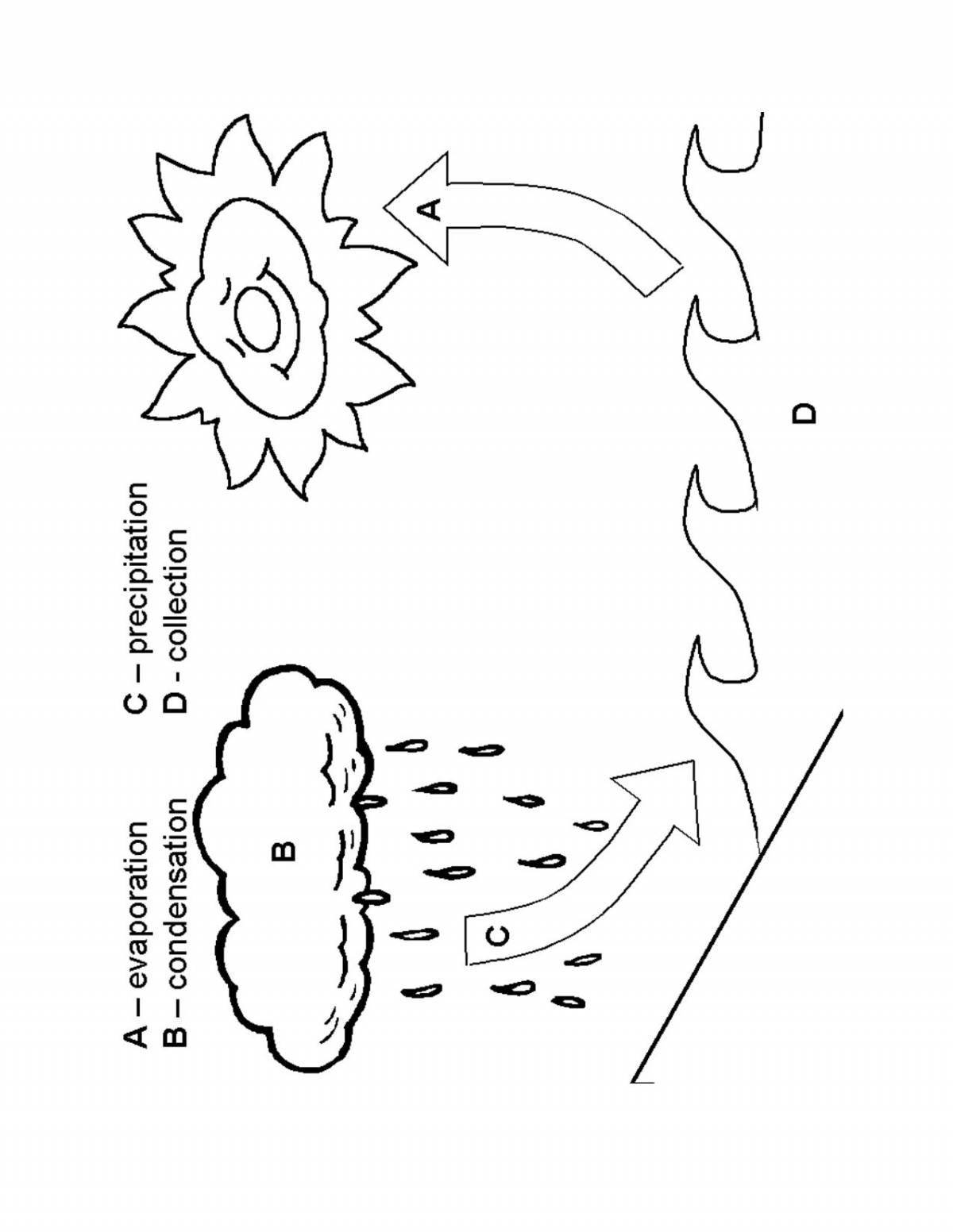 Inspirational water cycle for kids
