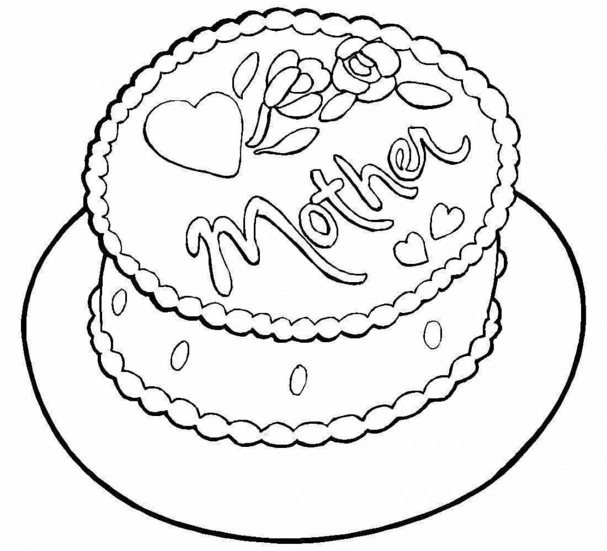 Photo Fun birthday coloring for mom from daughter