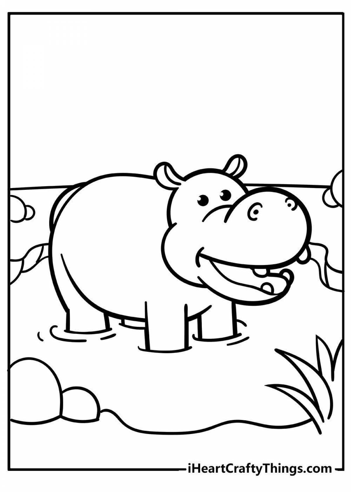 Hippopotamus for children 3 4 years old #4