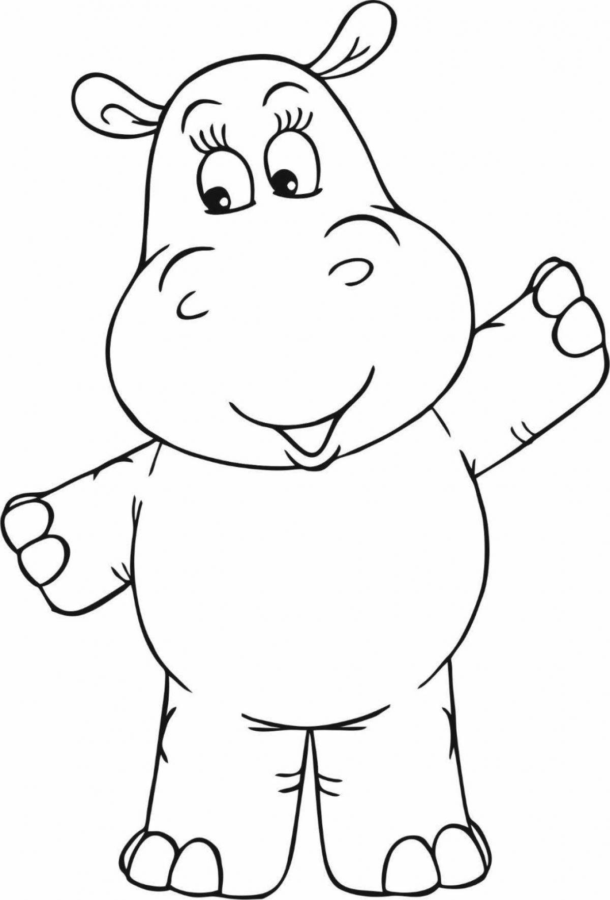 Hippopotamus for children 3 4 years old #10