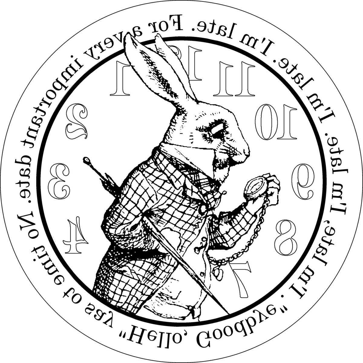 The adorable rabbit from Alice in Wonderland