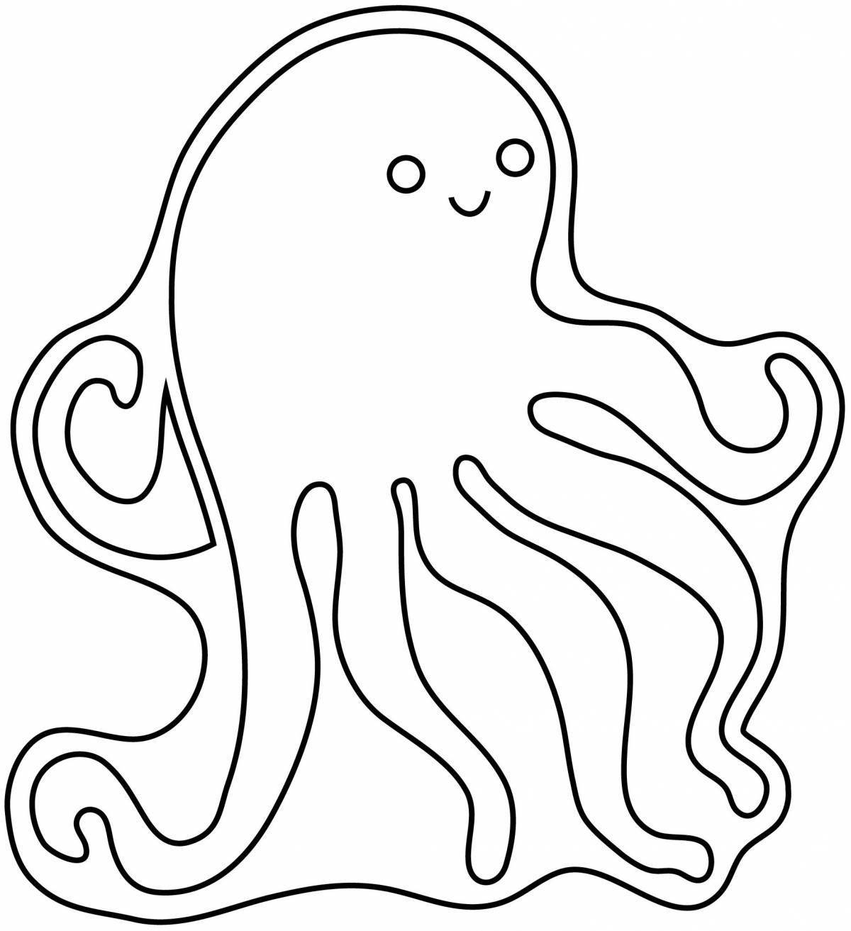 A fun octopus coloring book for kids