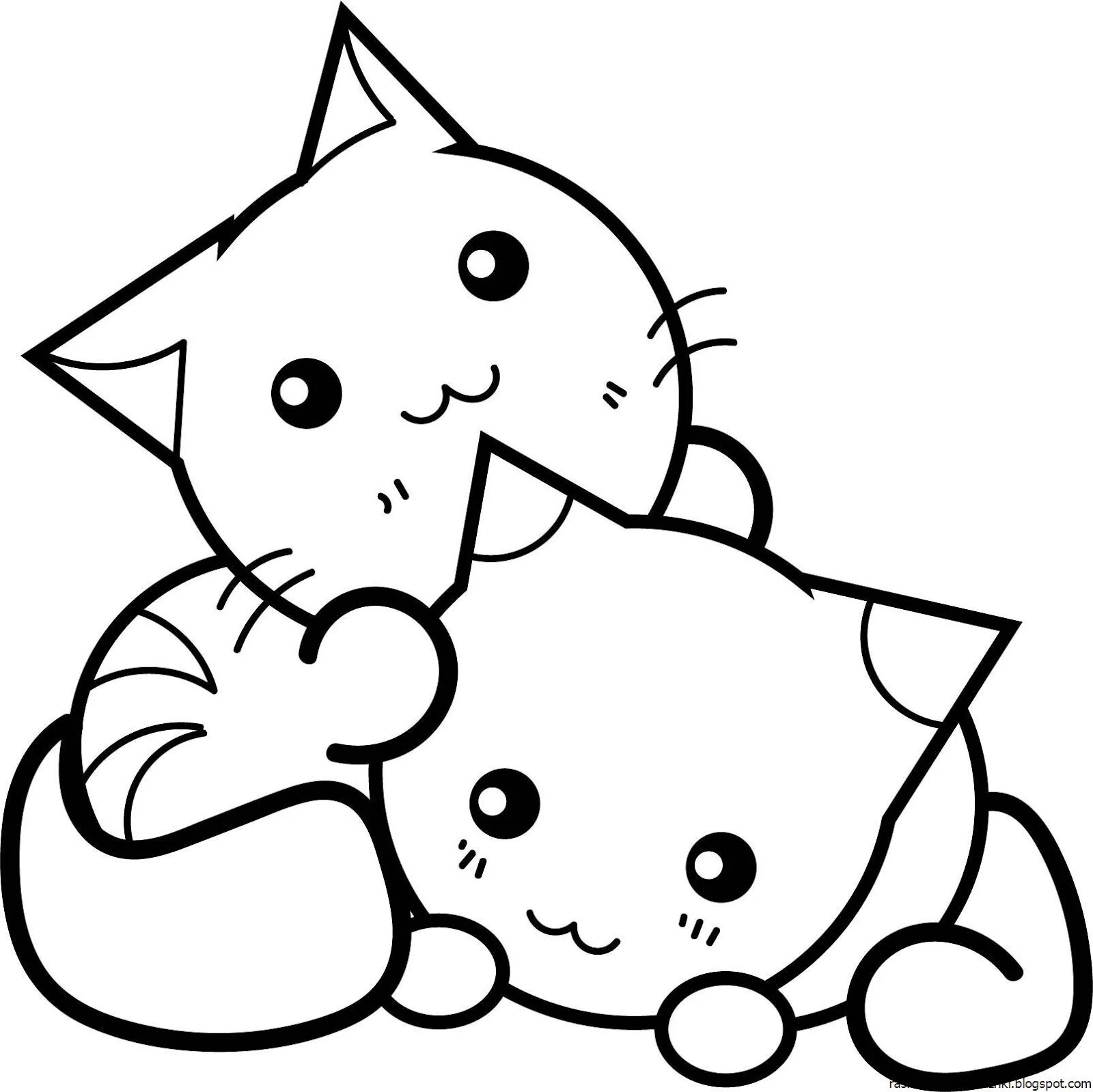 Coloring pages for girls 12 years old cute cats