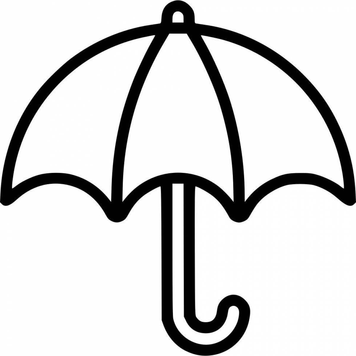 Crazy Umbrella coloring book for 4-5 year olds