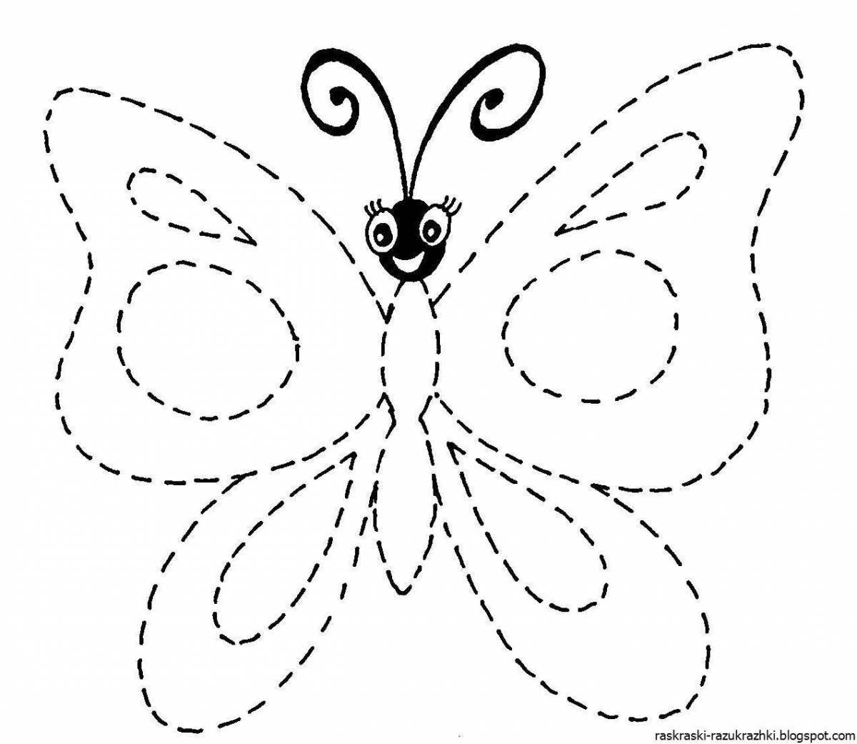 Outline coloring page for children 3-4 years old