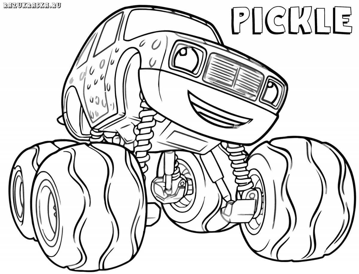 Fabulous flash and wonder cars coloring pages for kids