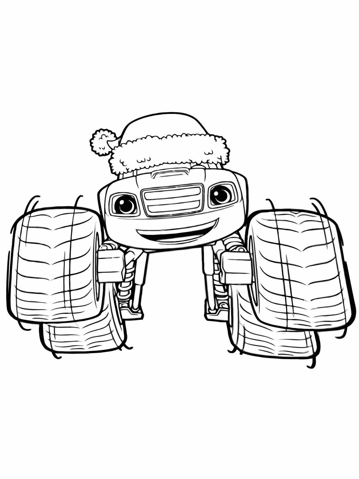 Coloring pages for kids with awesome flashes and wonder cars