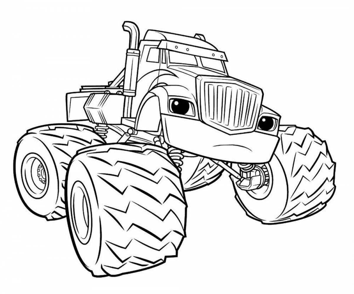 Superb flash and wonder cars coloring pages for kids