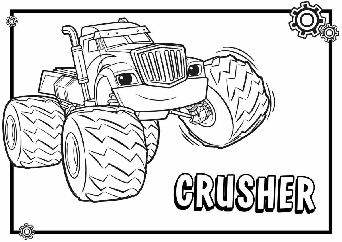 Coloring pages dazzling flash and wonder cars for kids