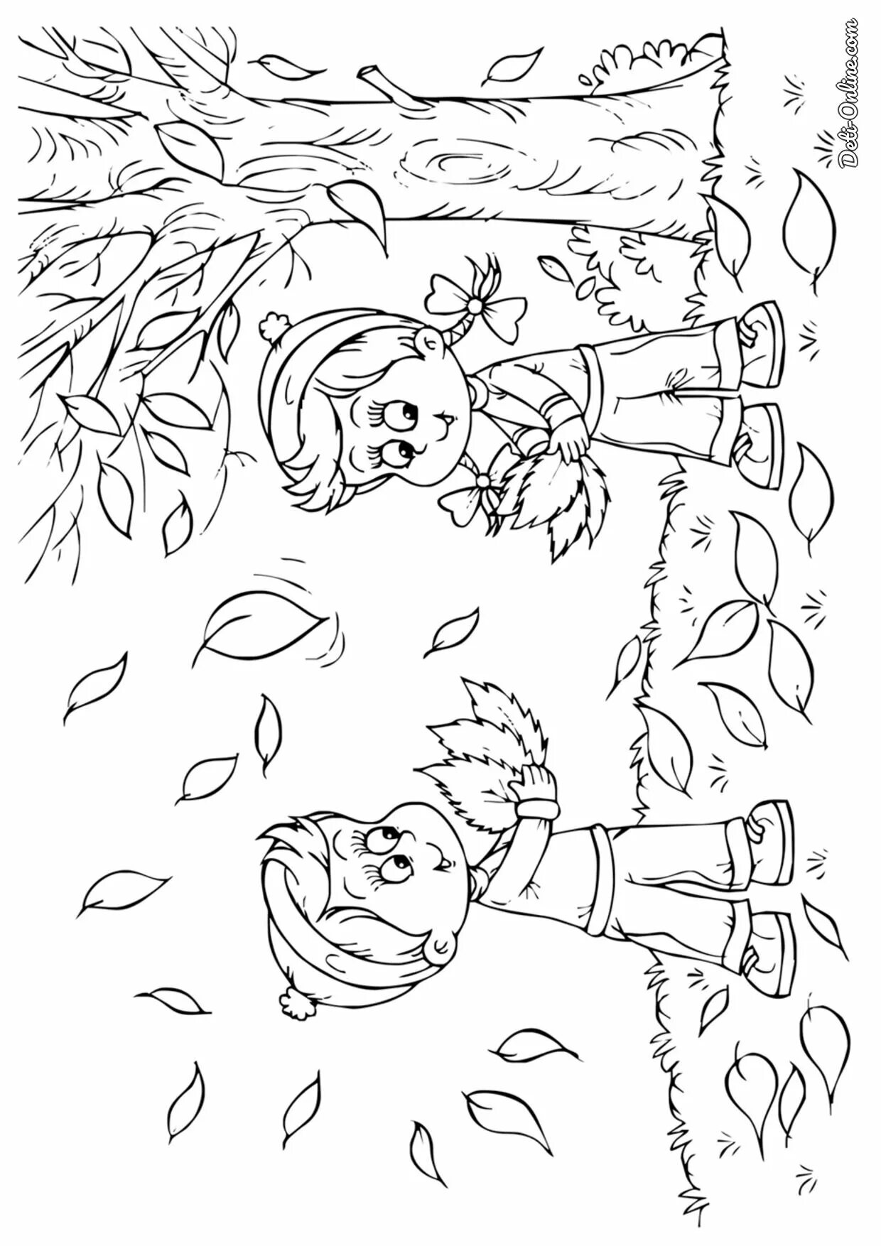 Exciting autumn coloring book for 6-7 year olds