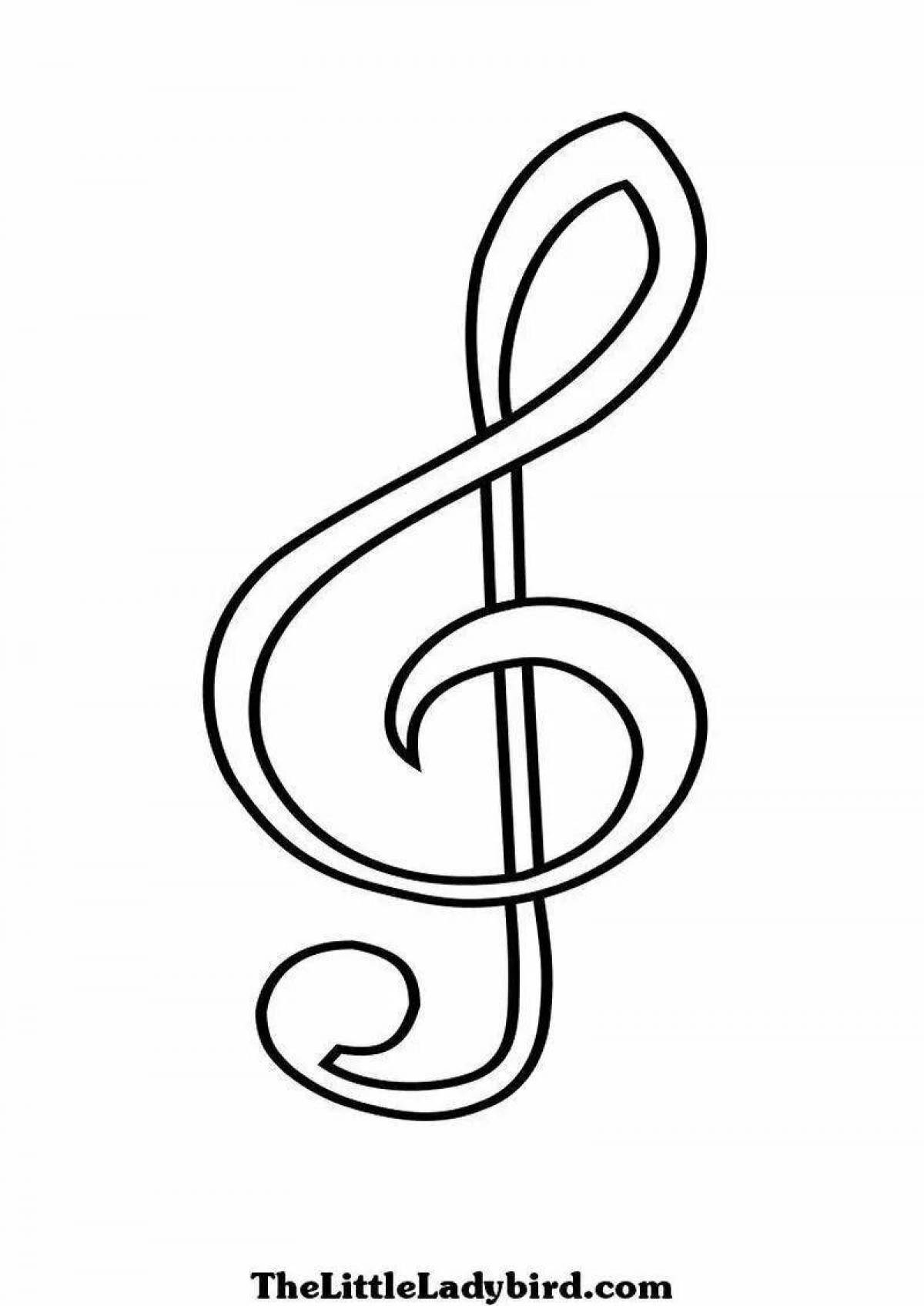 Exciting treble clef for kids