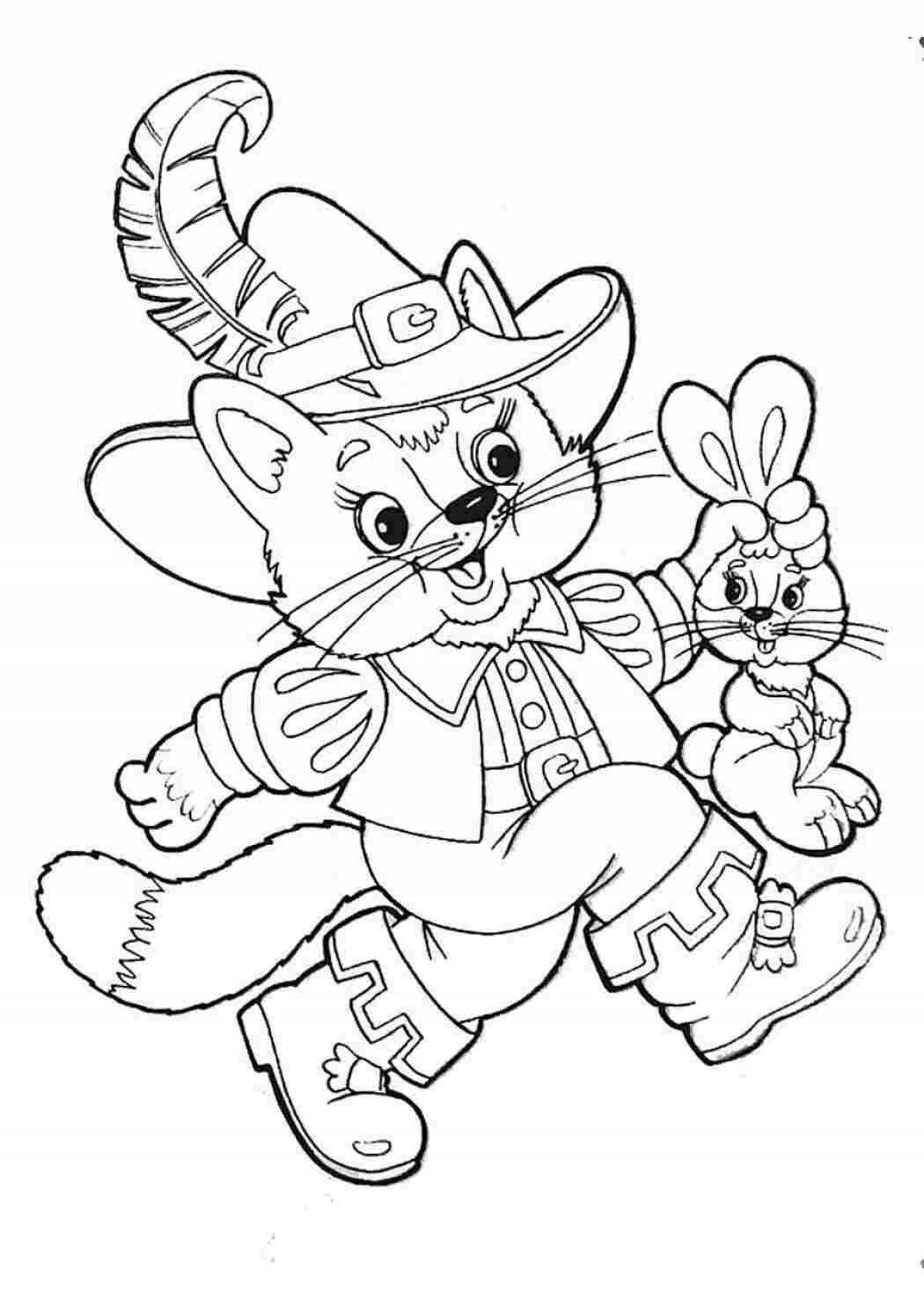 Photo Brilliant coloring book heroes of fairy tales