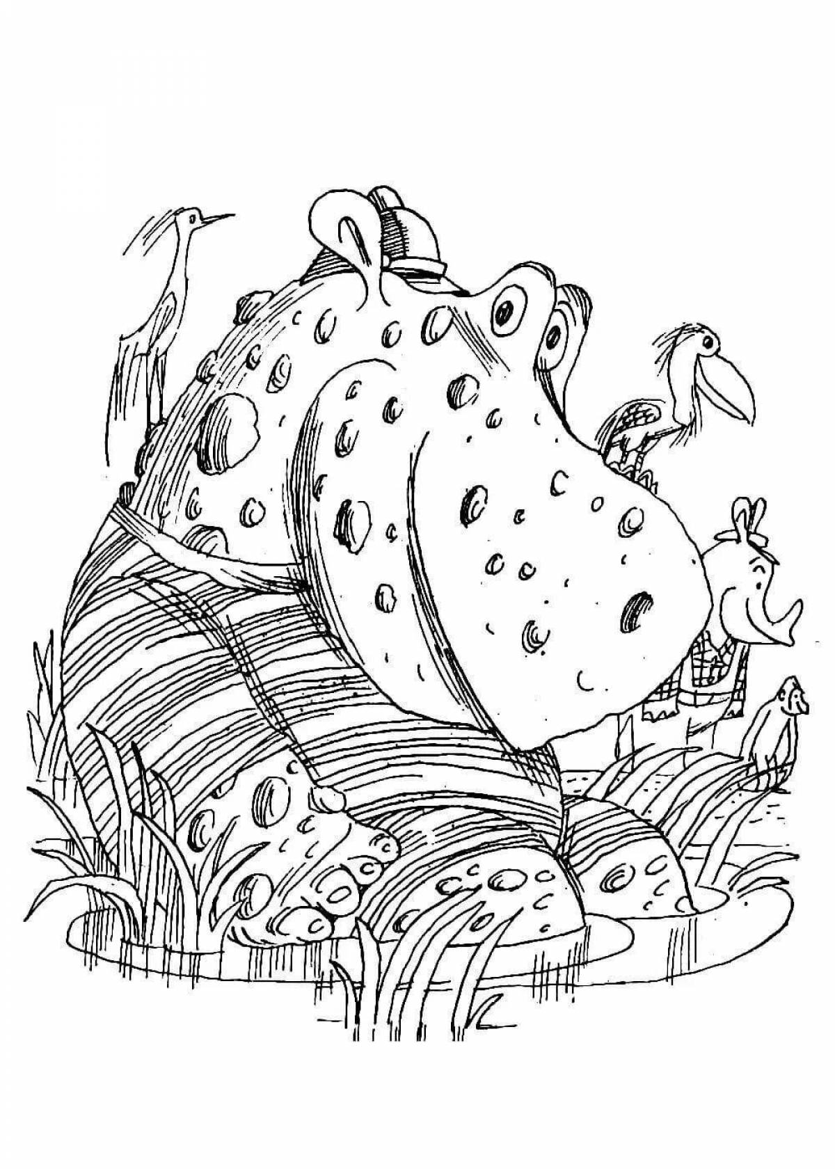 Fedorino gore cute coloring page