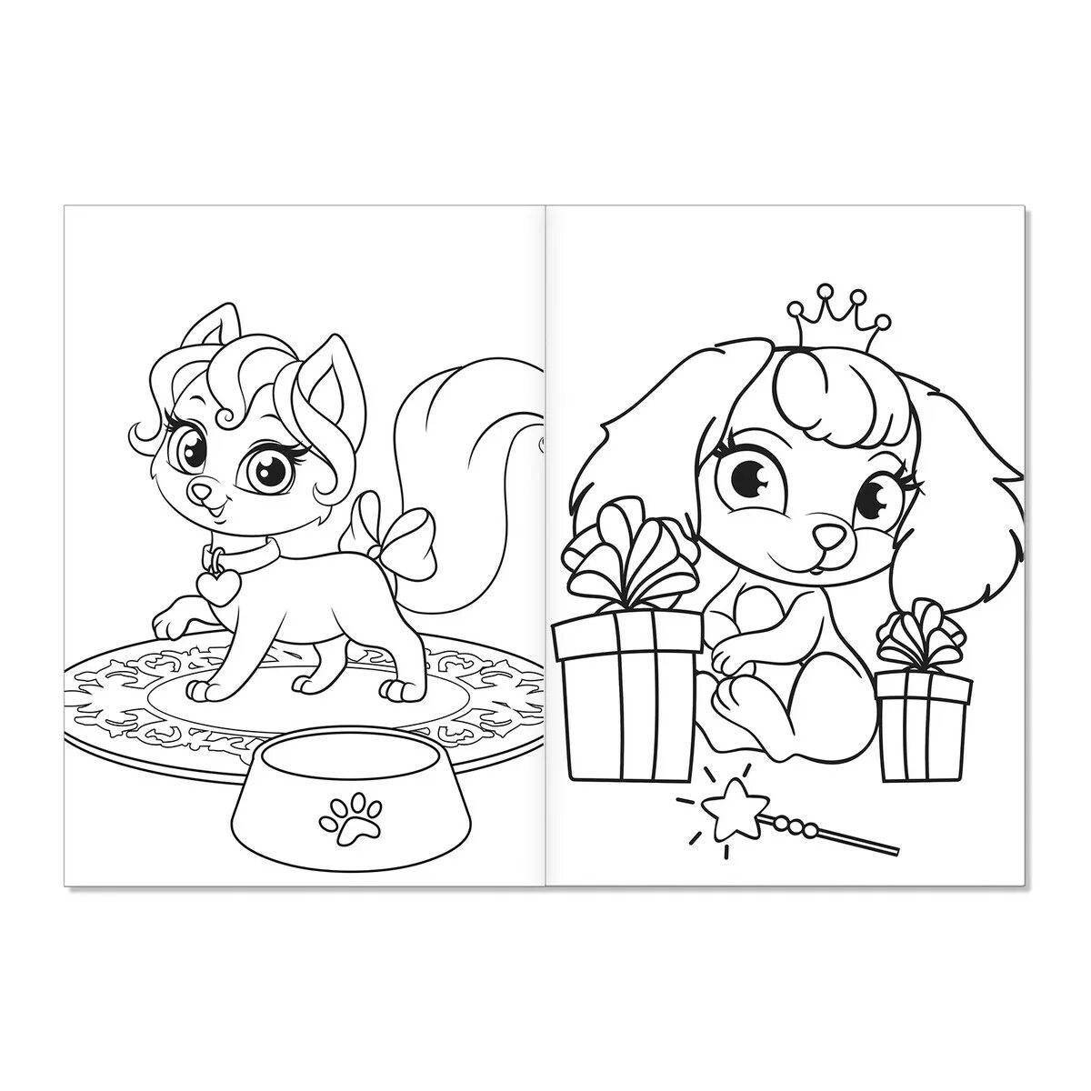 Playful a5 coloring page