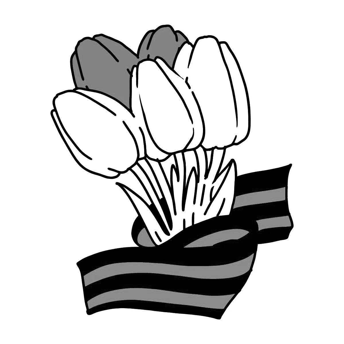 Cute carnation coloring pages for May 9th
