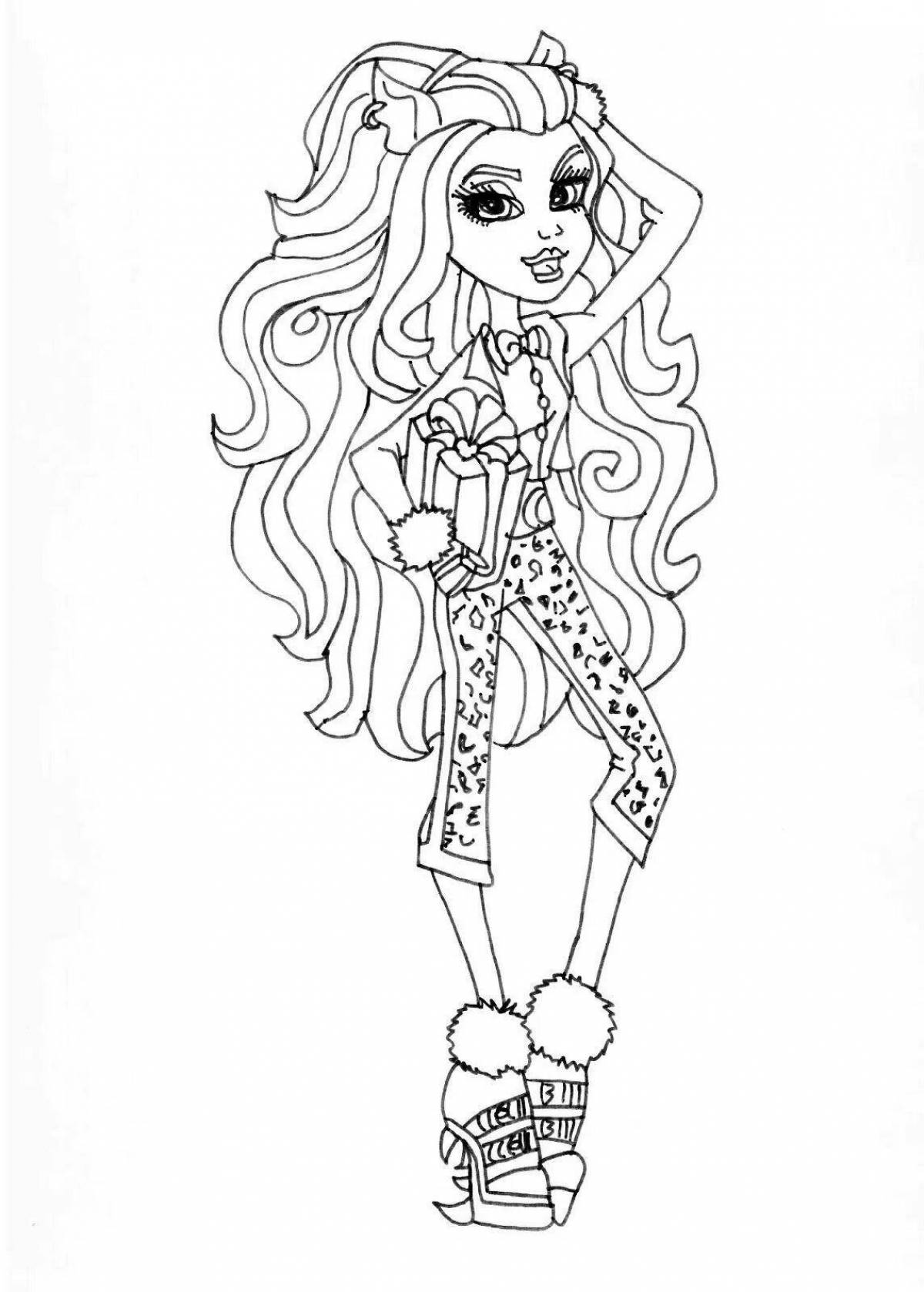 Monster high incredible coloring book