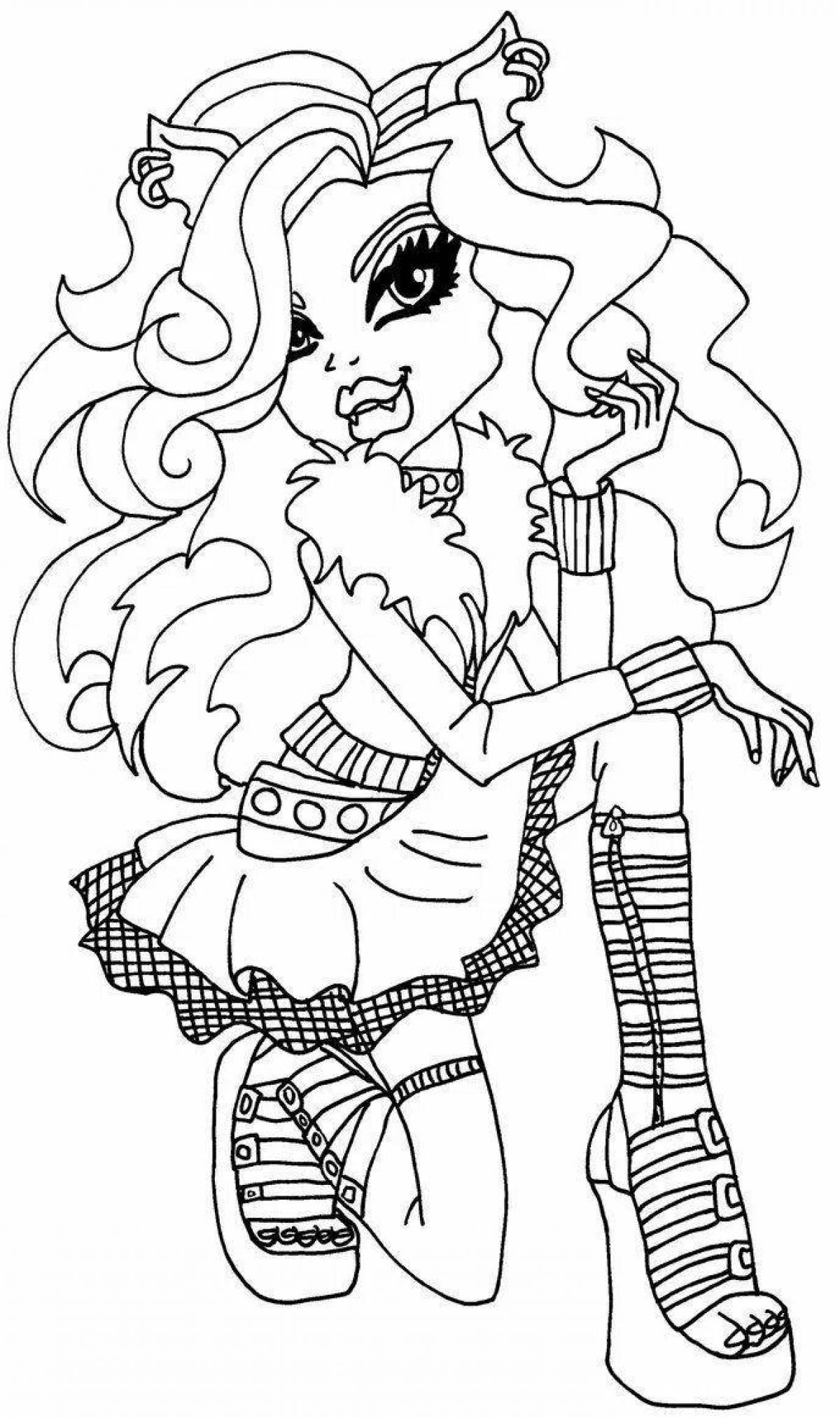 Monster high adorable coloring book