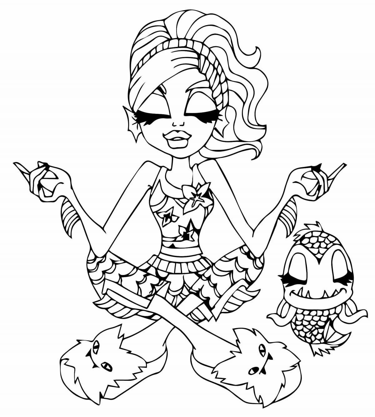 Photo Outstanding monster high coloring page
