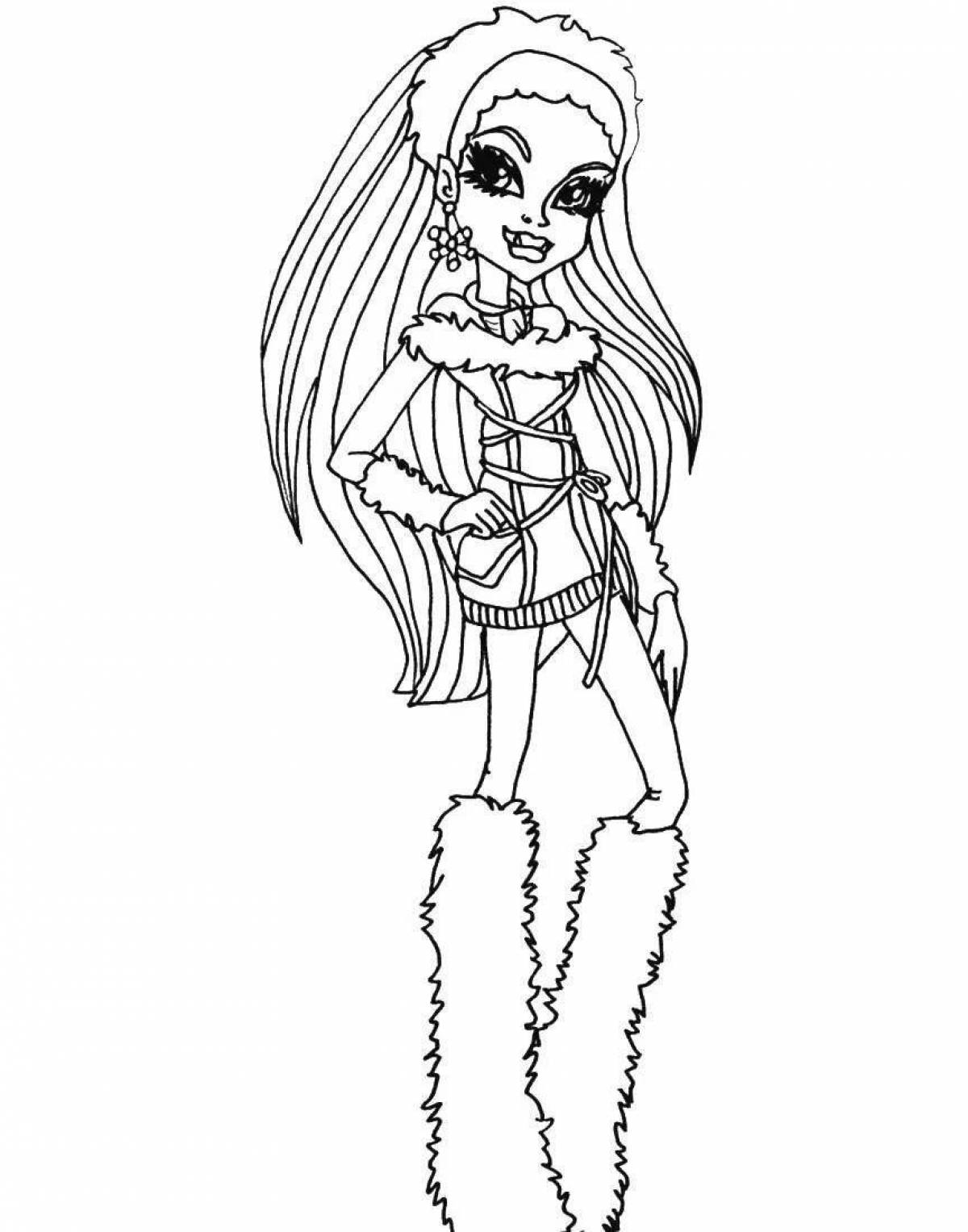 Majestic coloring monster high