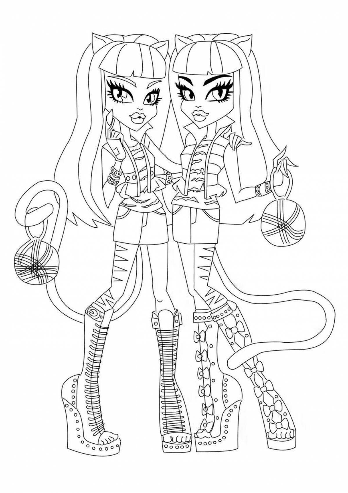 Monster high marvelous coloring